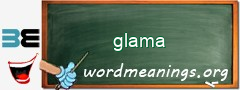 WordMeaning blackboard for glama